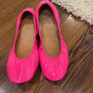 Tieks hot pink patent leather ballet flats 8